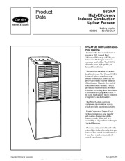 Carrier 58GFA 2PD Gas Furnace Owners Manual page 1