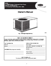 Carrier Owners Manual page 1