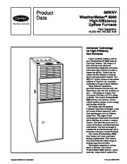 Carrier 58WAV 6PD Gas Furnace Owners Manual page 1