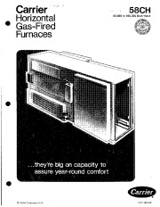 Carrier 58CH 6P Gas Furnace Owners Manual page 1