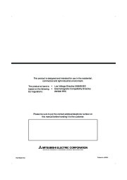 Mitsubishi Electric Owners Manual page 22