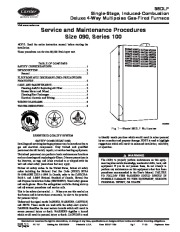 Carrier 58DLF 1SM Gas Furnace Owners Manual page 1