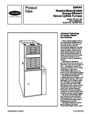 Carrier 58WAV 9PD Gas Furnace Owners Manual page 1