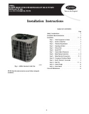 Carrier 25hba 1si Heat Air Conditioner Manual page 1
