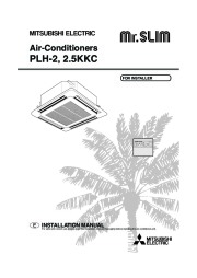 Mitsubishi Mr Slim BG79S983H01 PLH 2 2.5KKC Ceiling Cassette Air Conditioner Installation Manual page 1