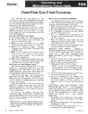 Carrier 58B 1SO Gas Furnace Owners Manual page 1