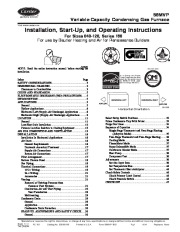 Carrier 58MVP 15SI Gas Furnace Owners Manual page 1