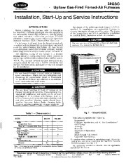 Carrier 58GSC 5SI Gas Furnace Owners Manual page 1