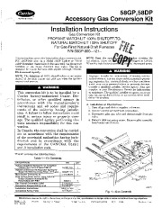 Carrier 58DP 58GP 2SI Gas Furnace Owners Manual page 1