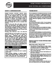 Carrier Pa4r 01 Heat Air Conditioner Manual page 1