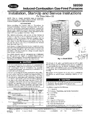 Carrier 58SSB 6SI Gas Furnace Owners Manual page 1