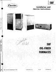 Carrier 58F0501015 Gas Furnace Owners Manual page 1