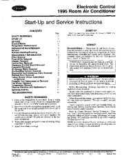 Carrier 73xc 1ss Heat Air Conditioner Manual page 1