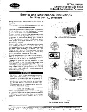 Carrier 58T 1SM Gas Furnace Owners Manual page 1