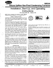Carrier 58SXA 1SI Gas Furnace Owners Manual page 1