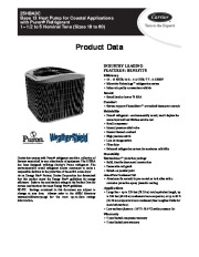Carrier 25hba3c 1pd Heat Air Conditioner Manual page 1