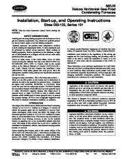 Carrier 58EJB 1SI Gas Furnace Owners Manual page 1