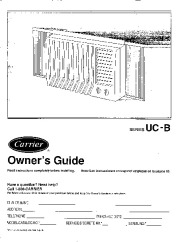 Carrier Owners Manual page 1