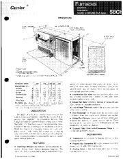Carrier 58CH 3P Gas Furnace Owners Manual page 1