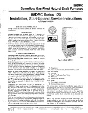 Carrier 58DRC 5SI Gas Furnace Owners Manual page 1