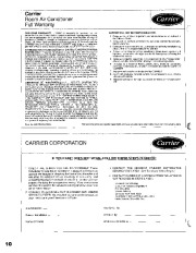 Carrier Owners Manual page 10