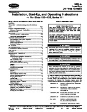 Carrier 58BLA 3SI Gas Furnace Owners Manual page 1