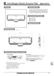 Mitsubishi Electric Owners Manual page 15