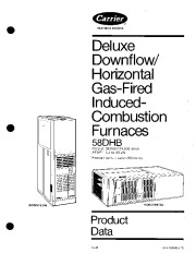 Carrier 58DHB 2PD Gas Furnace Owners Manual page 1