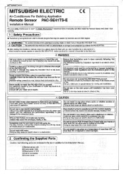 Mitsubishi Electric Owners Manual page 1