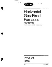 Carrier 58PB PD Gas Furnace Owners Manual page 1