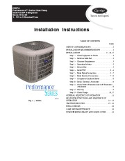 Carrier 25hpa 2si Heat Air Conditioner Manual page 1