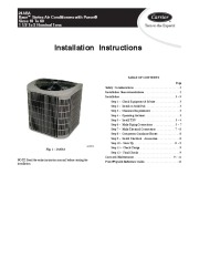 Carrier 24aba 1si Heat Air Conditioner Manual page 1