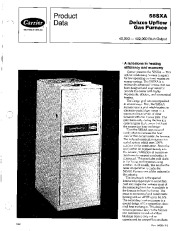Carrier 58SXA 1PD Gas Furnace Owners Manual page 1